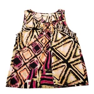 Chico’s Women’s Multicolored Shell Tank Top Size 1 (Medium/8) H30